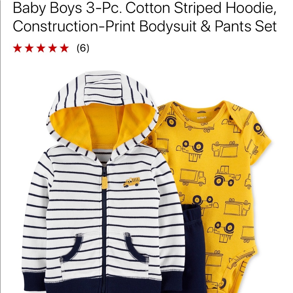 CARTER’S 3-PCs Baby clothes 12 mos NWT